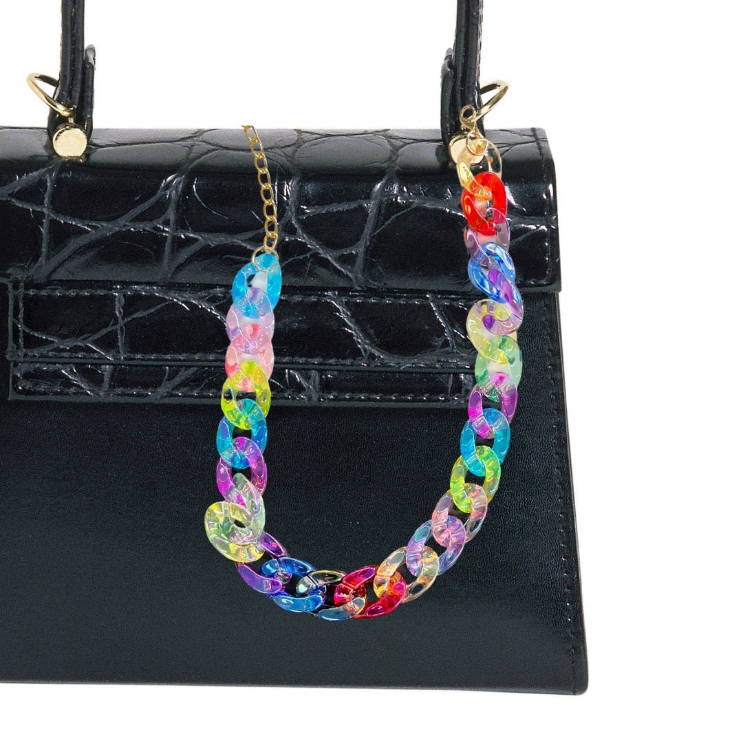 Sparkling Pearl Acrylic Chain 20" | Bag Chain | Phone Chain -